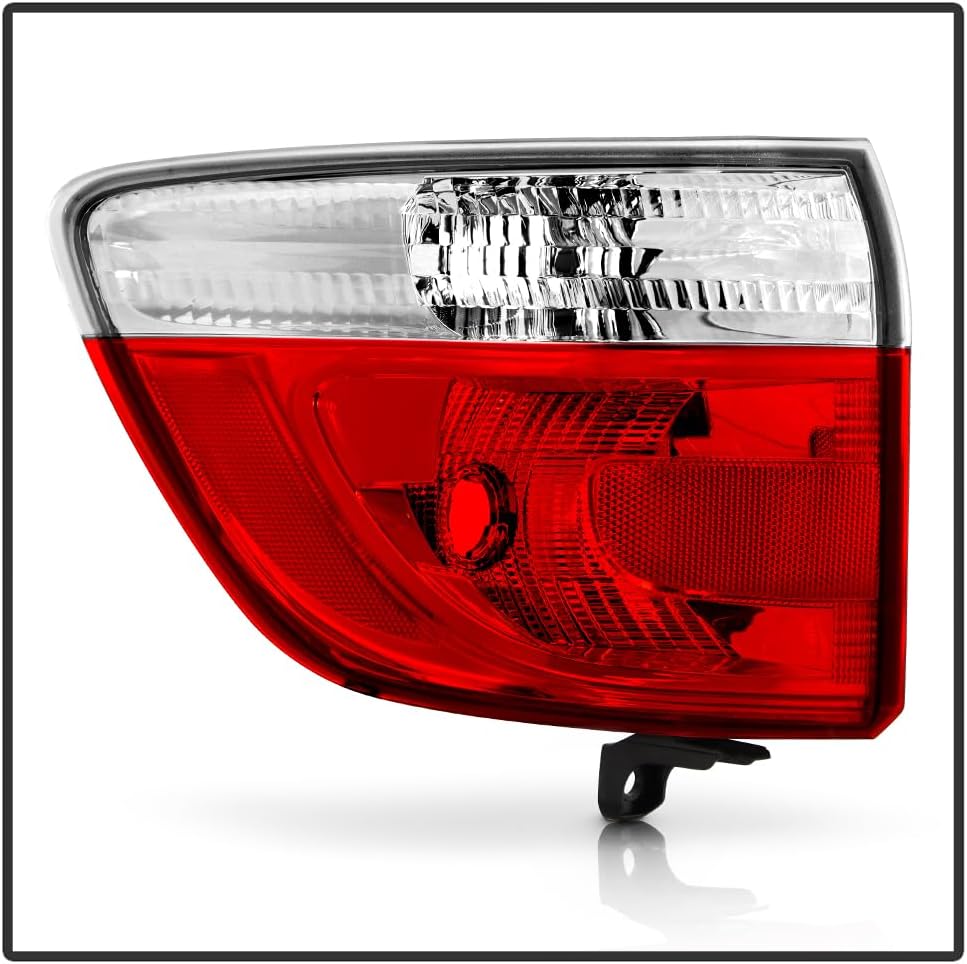 KEEKPO - For 2011 2012 2013 Dodge Durango Factory Style Red Clear Tail Light Lamp Replacement Outer Left Driver Side