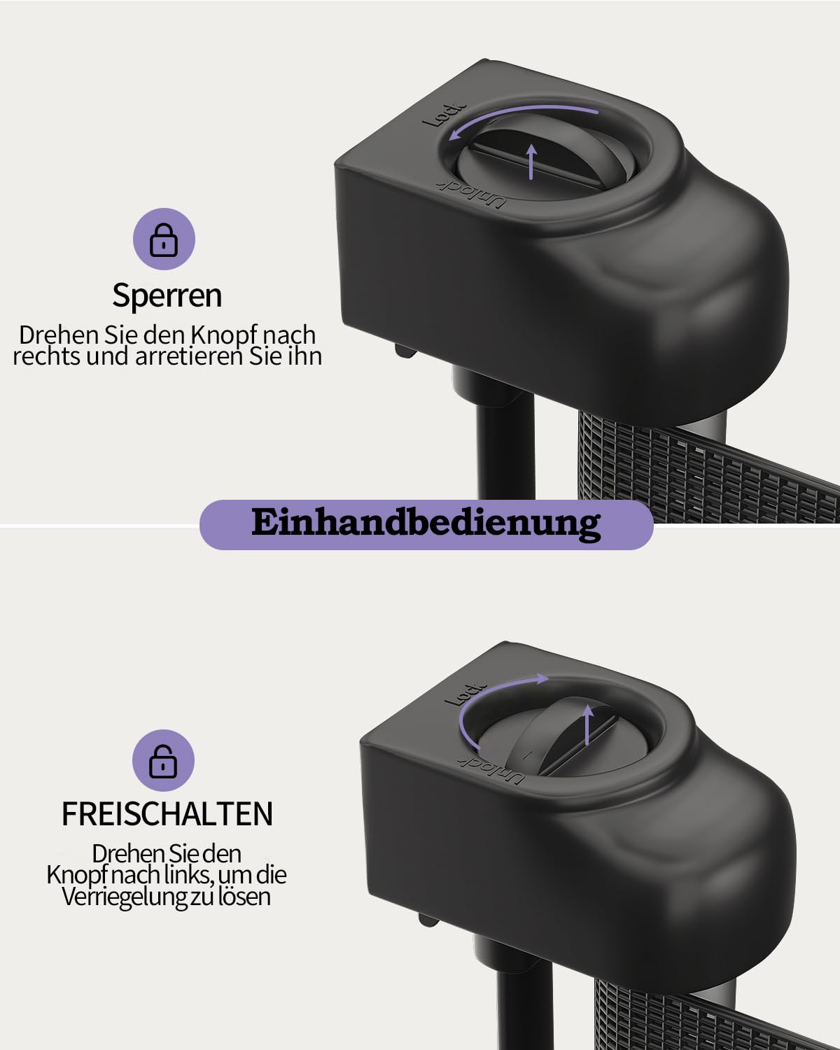 2PCS Treppenschutzgitter für Babys, 86 cm hoch, ausziehbar bis 140 cm breit, Kinderschutzgitter für Türen, Treppen, Flure, Innen- und Außenbereich, Schwarz