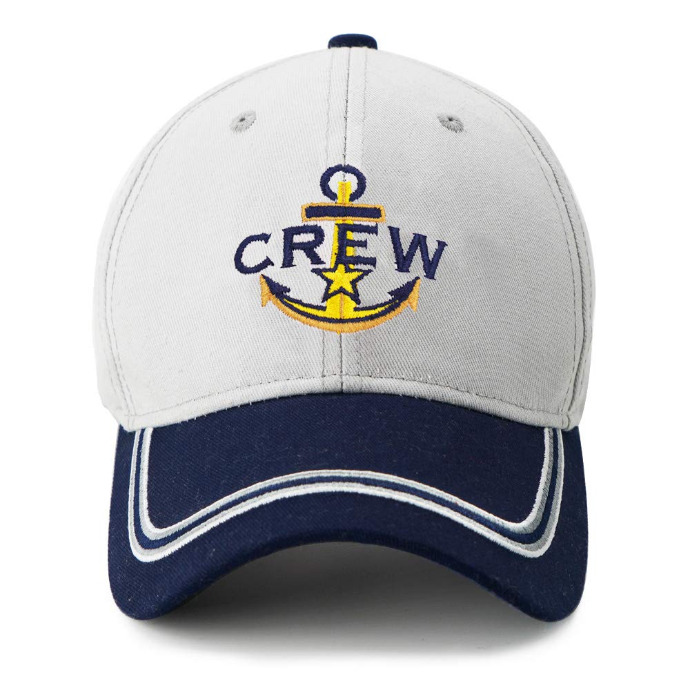 Captain Hat & First Mate | Matching Skipper Boating Baseball Caps | Nautical Marine Sailor Navy Hats, Crew, One Size