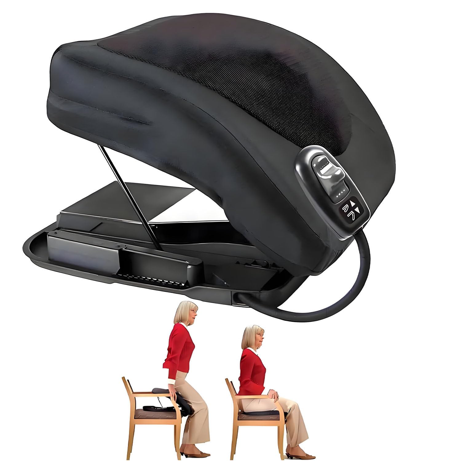 Cojín Elevador eléctrico para Personas Mayores con Soporte para sofá, soporta hasta 136 kg (300 lbs), Ayuda para levantarse y Sentarse, Ideal para Personas Mayores o Embarazadas.