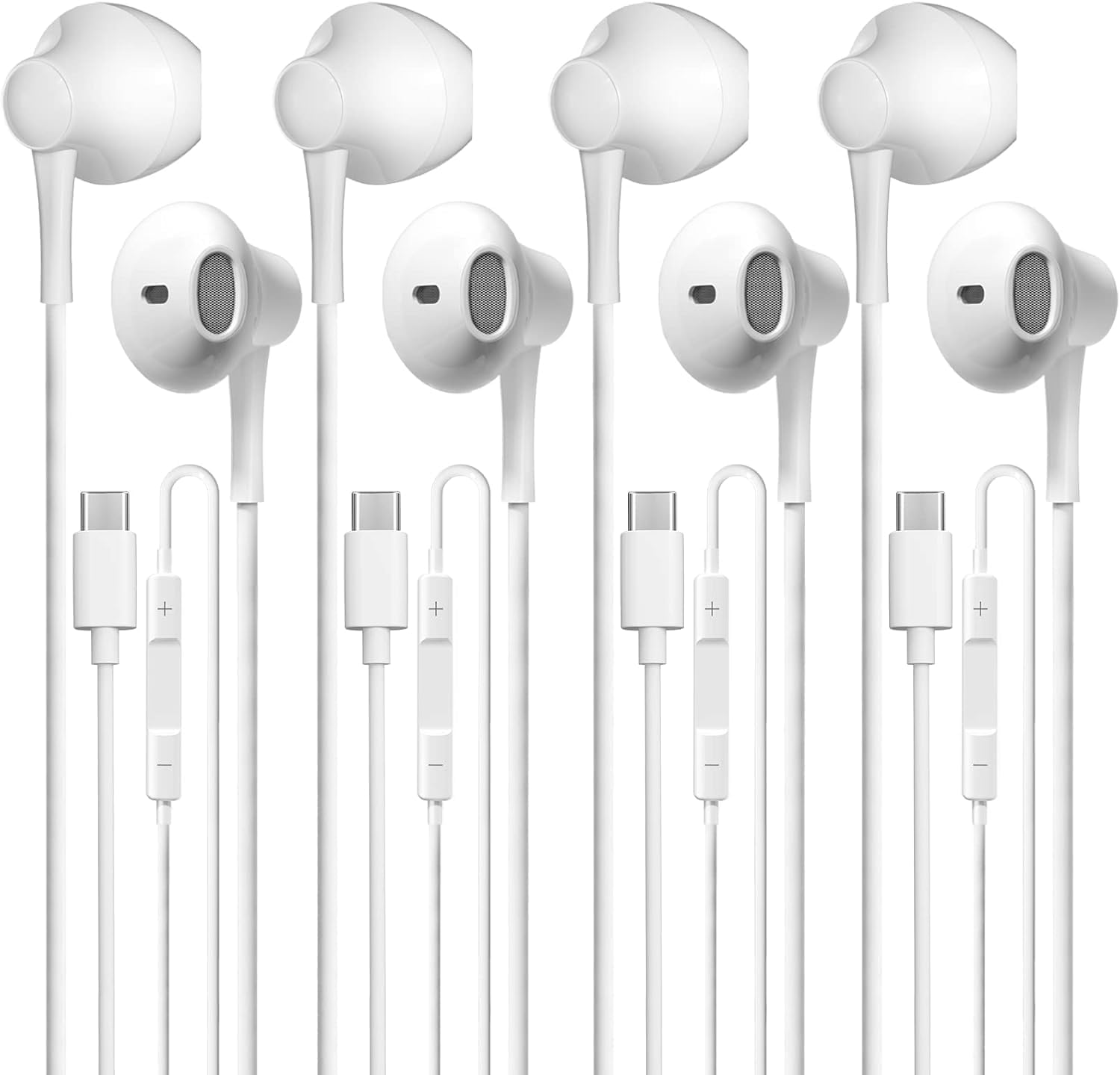 USB Type C Headphone 4 Pack USB C Earphones Type C Headphones Stereo with Microphone Volume Control Compatible with Samsung Galaxy S20+/S21/S20/Google Pixel and Android Smartphones (25kuan) USB Type C Headphone 4 Pack USB C Earphones Type C Headphones Stereo with Microphone Volume Control Compatible with Samsung Galaxy S20+/S21/S20/Google Pixel and Android Smartphones (25kuan)