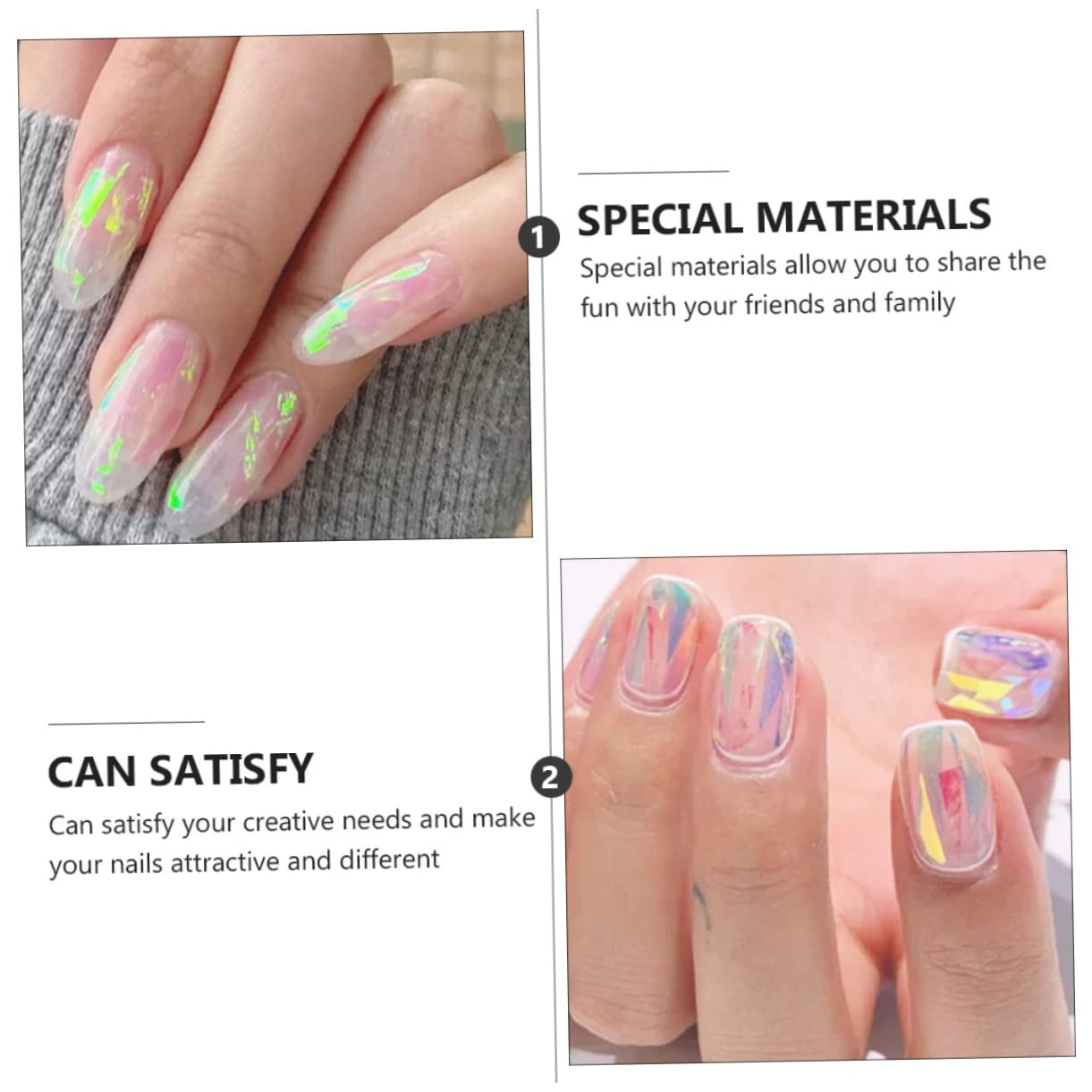FRCOLOR Cajas De Calcomanías De Transferencia Para Uñas Decoración De De Uñas Diseño y Para Manicura y Artificiales
