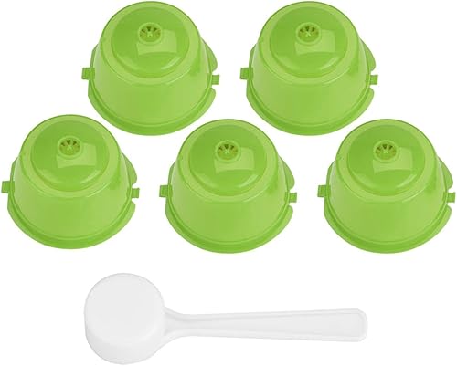 K Cups reutilizables, juego de 5 filtros de café recargables con cuchara, cápsulas de café con filtro de malla integrado compatible con Nescafe disponible en Yaxa Colombia