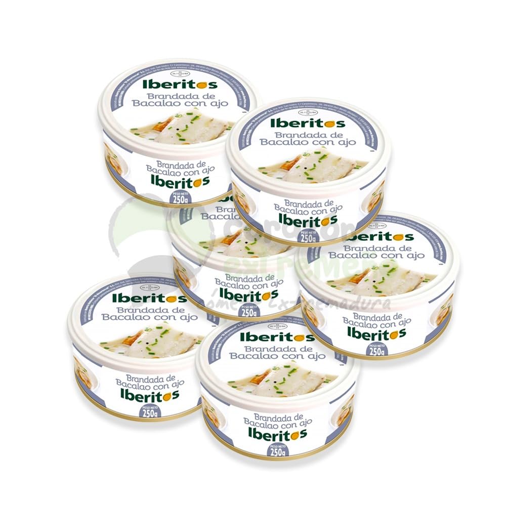 Pack 6 Iberitos Brandada de Bacalao con Ajo Gourmet Extremadura