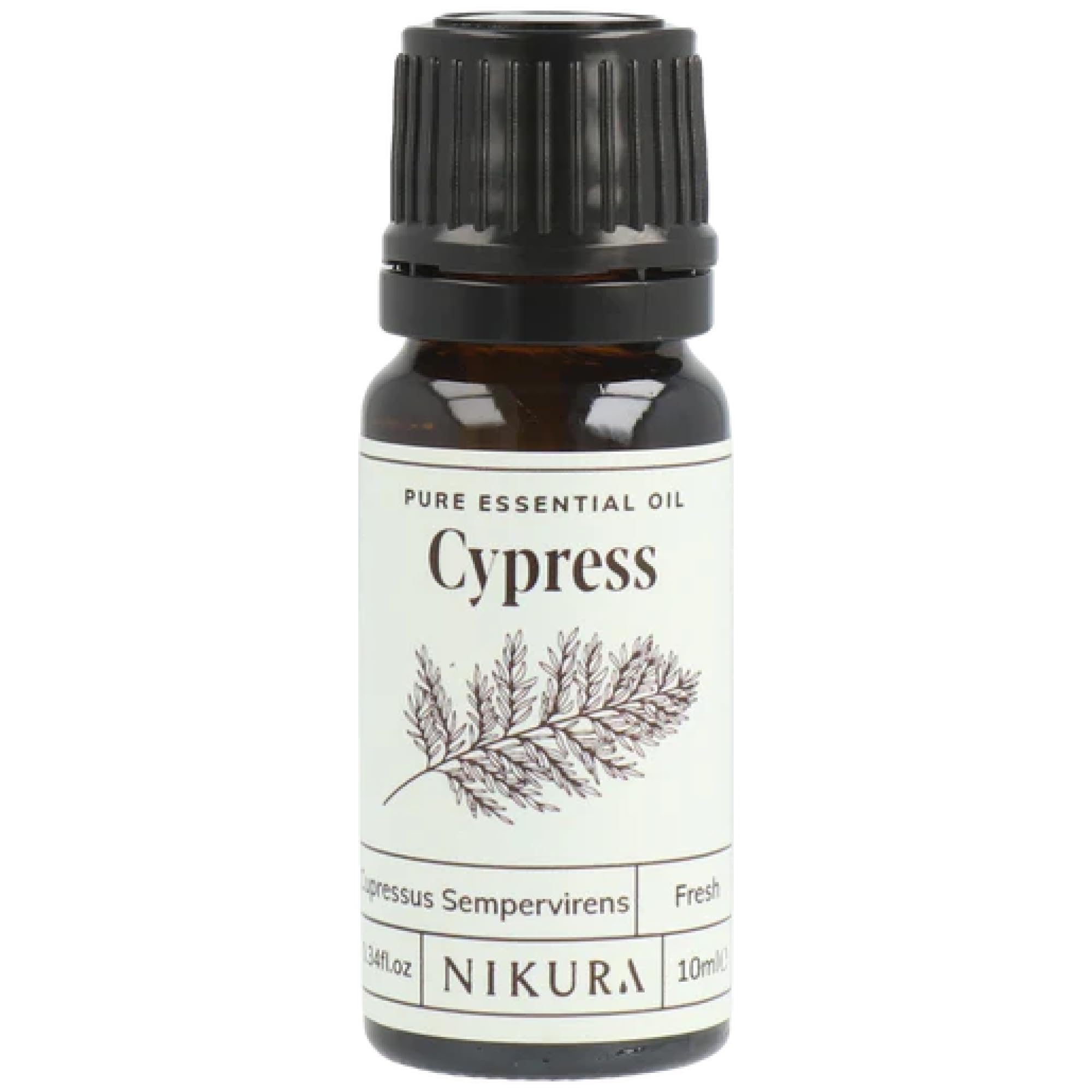 – Cypress Essential Oil - 10ml | 100% Pure Natural Oils | Perfect for Aromatherapy, Diffusers, Humidifier, Bath | Great for Self Care, Skin | Vegan & UK Made
