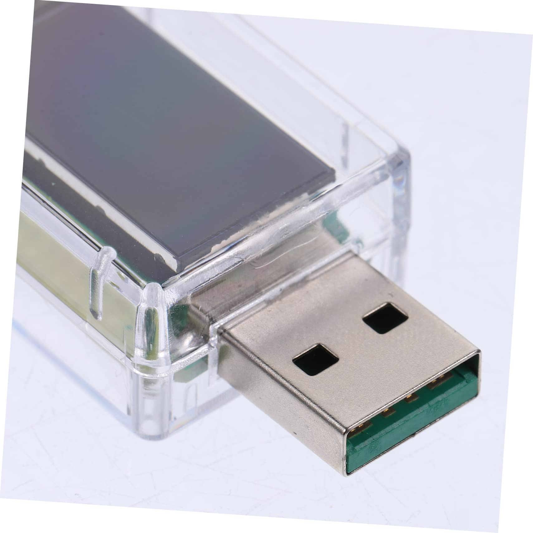 HOMSFOU 5stücke Usb Tester Mit Lcd Messgerät Für Usb-spannung Und Strom Geeignet Für Schnellladung Power Bank Mobile Harddisk Computer Transparentes Gehäuse