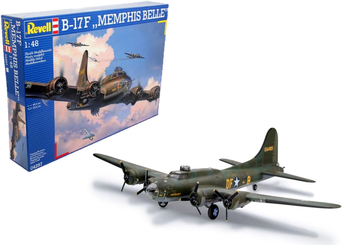 Revell 04297 B-17F Memphis Belle 1:48 Scale Unbuilt/Unpainted Plastic Model Kit