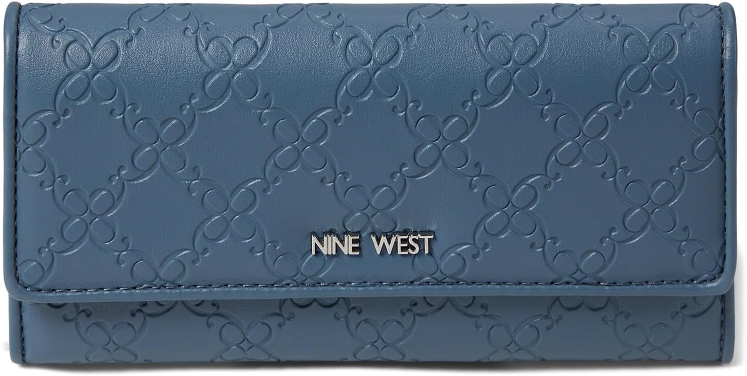 Nine West, Womens, Zuri Slg Check Sec Wallet