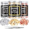 Imitation Gold Flocken, LEOBRO 30G Goldfolie Flocken zum Künstlerbedarf Basteln und Malen, 3 Set Blattmetall Blattgold…