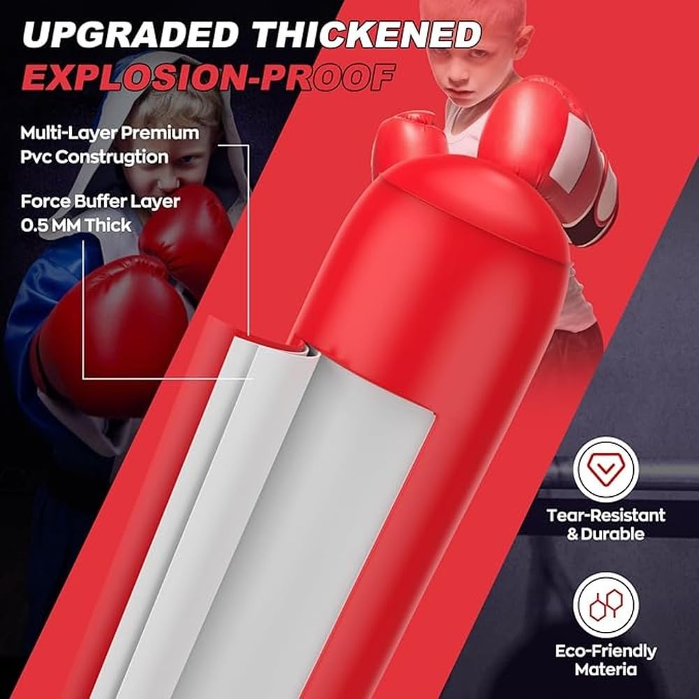 Colonna da boxe, sacco da boxe gonfiabile, giocattolo per bambini