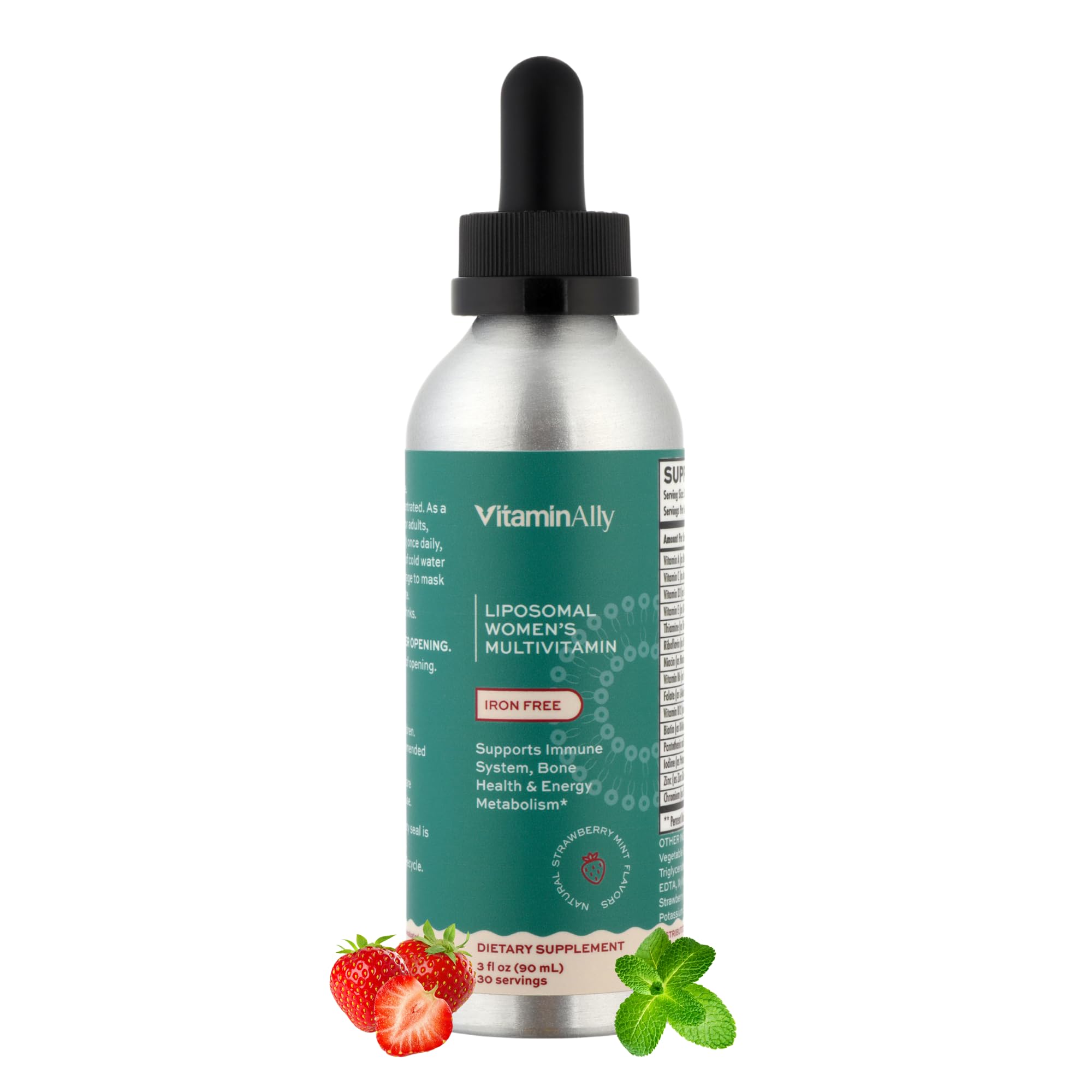 Liposomal Women's Liquid multivitamin Iron Free Drops| Sugar Free | Non-GMO | Gluten Free | Supports Immune System, Bone Health and Energy Metabolism