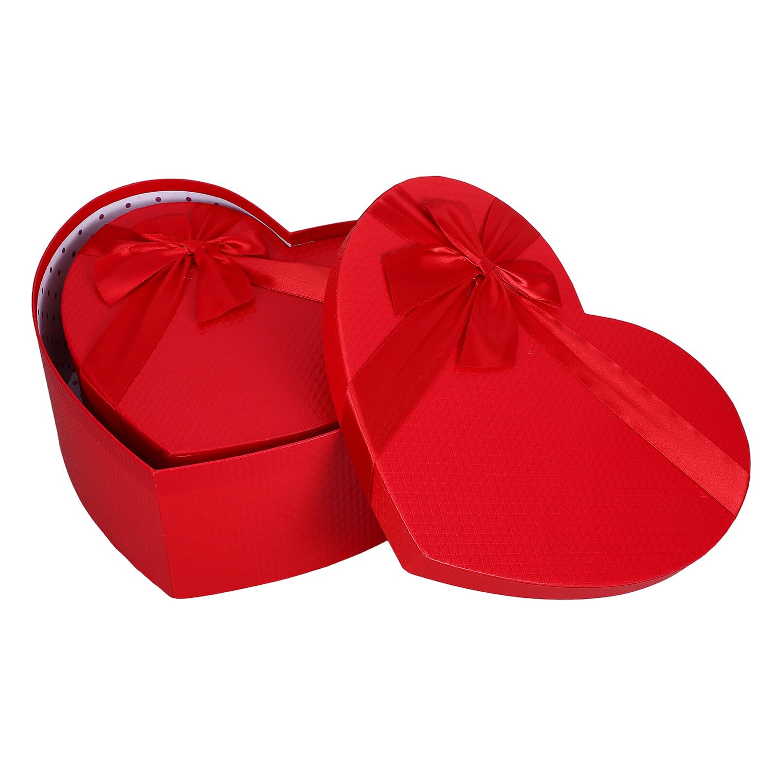 HOLIDYOYO Herzförmige Geschenkbox 3 Stück aus Langlebigem Papier Zarte Dekorative Verpackung für Blumen und Geschenke zu Valentinstag Hochzeit Muttertag