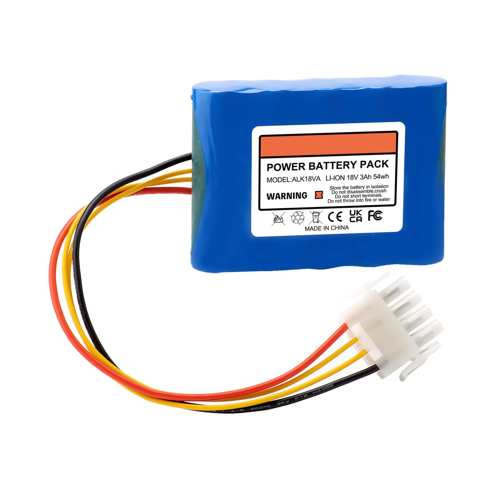 Batteria di ricambio per robot tosaerba AL-KO Robolinho 500E 700 100 110 1000 1100 1100 1150 W, 18 V, 3000 mAh, batteria di ricambio per robot tosaerba Alko 440454 440629 441154 442175 44444