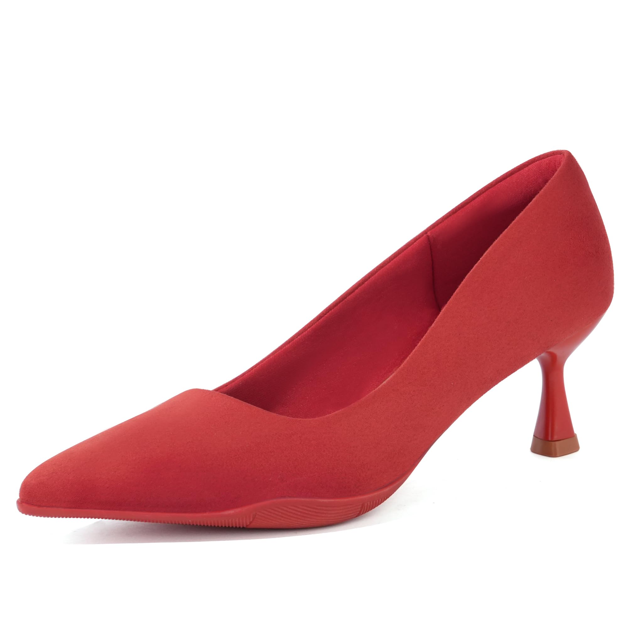 Women Comfortable Pumps Dress Shoes Mid Heel Work Heels