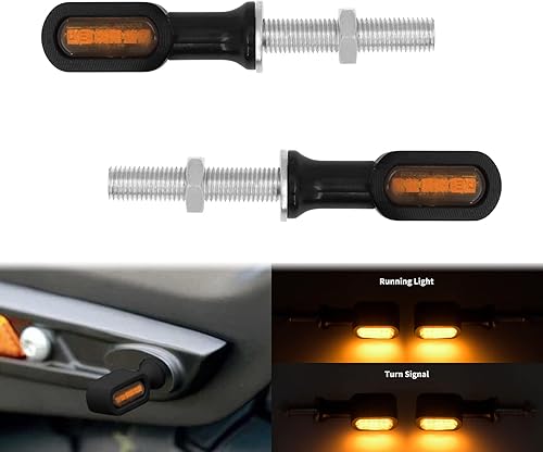 Miniatura 9 de Luz LED de señal de giro para motocicleta, indicadores traseros para Harley Touring Road King Street Gilde Electra Glide Softail Dyna Sportster XL