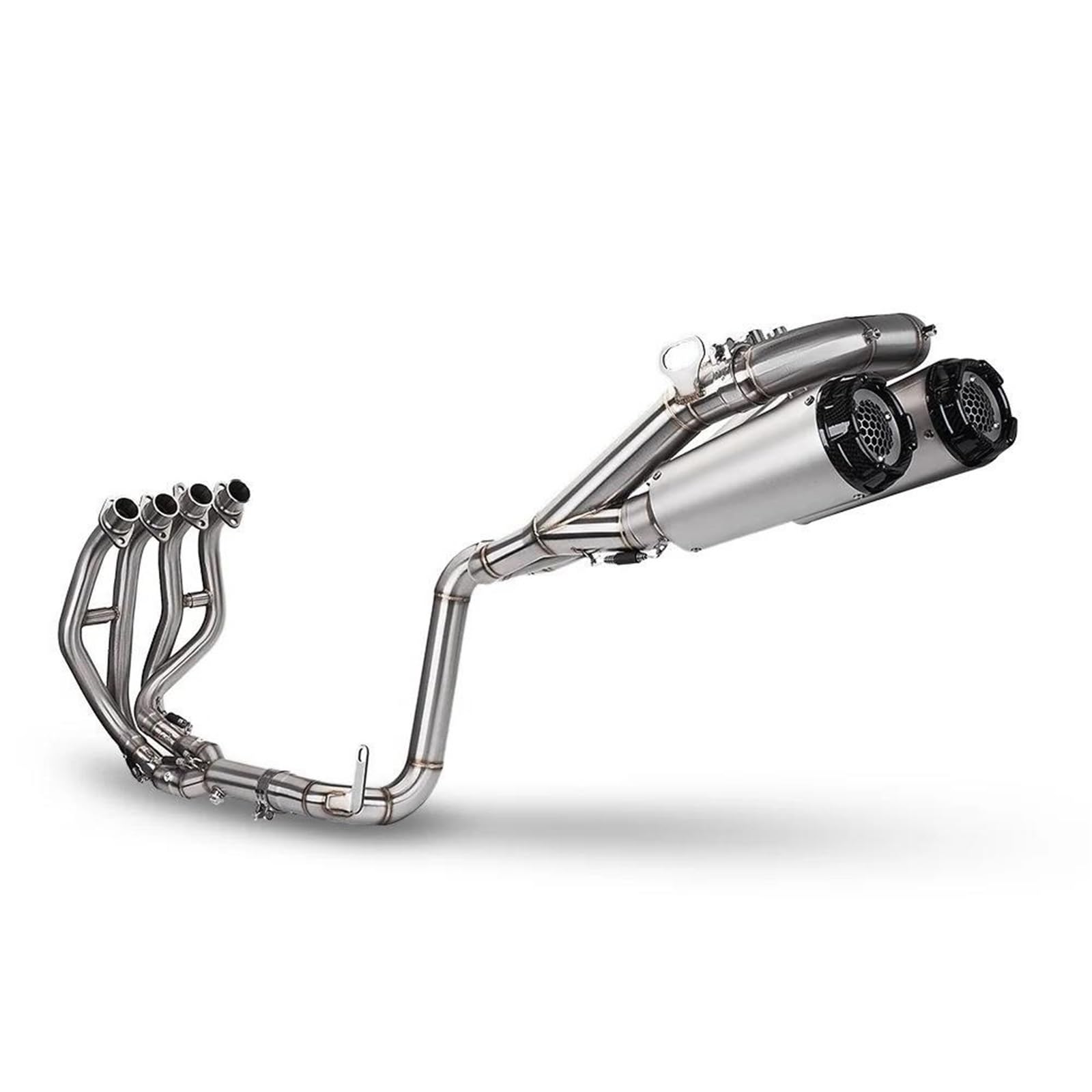 Sistema De Escape Completo De Acero Inoxidable con Doble Salida - Directo para Tubos para ZX4R para ZX25R