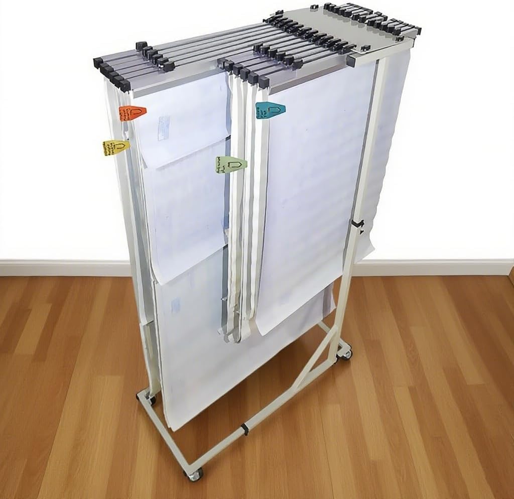 Blueprint Rack di stoccaggio, design regolabile e durevole per organizzare disegni di ingegneria, perfetto per professionisti e studenti