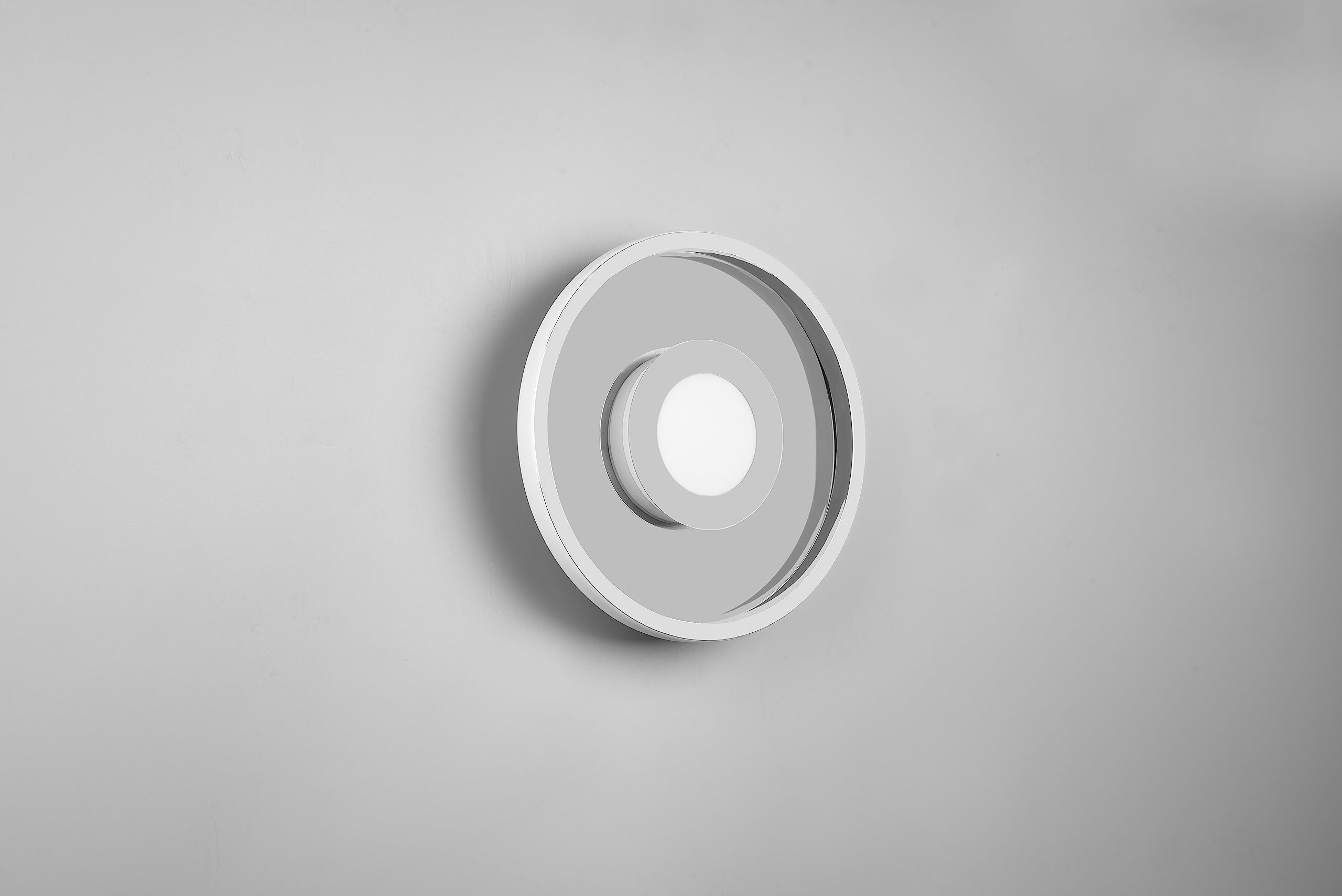 Trio Leuchten LED Badezimmer Deckenleuchte Ascari 680810306, Metall Chrom, inkl. 28 Watt LED, Switch Dimmer