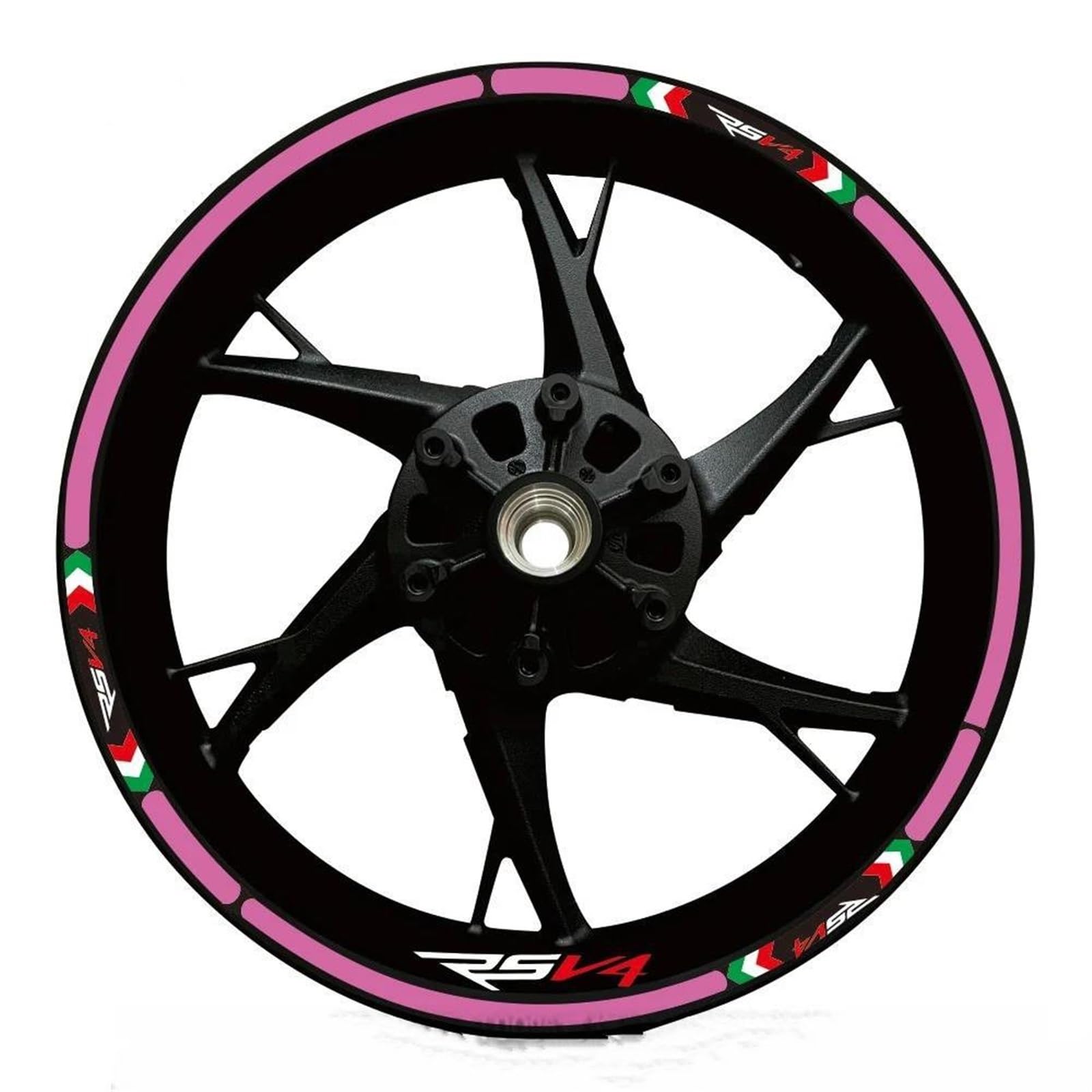 Stickers Motorcycle Wheel Stickers Reflective Decals Rims for Ducati for Multistrada V4 V2 S V2S(Style 8)