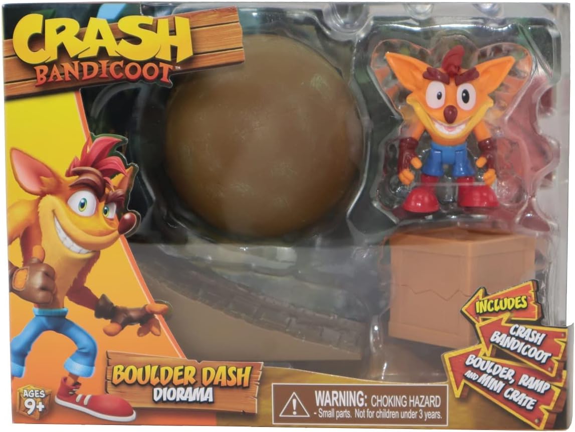 Crash Bandicoot 2.5” Boulder Dash Diorama