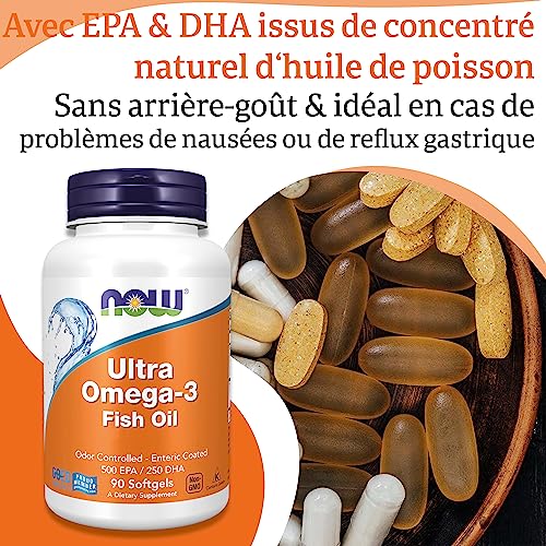 Now Foods, Ultra Omega-3 (EPA et DHA), 90 Capsules, Testé en Laboratoire, Sans Gluten, Sans OGM – Image 4