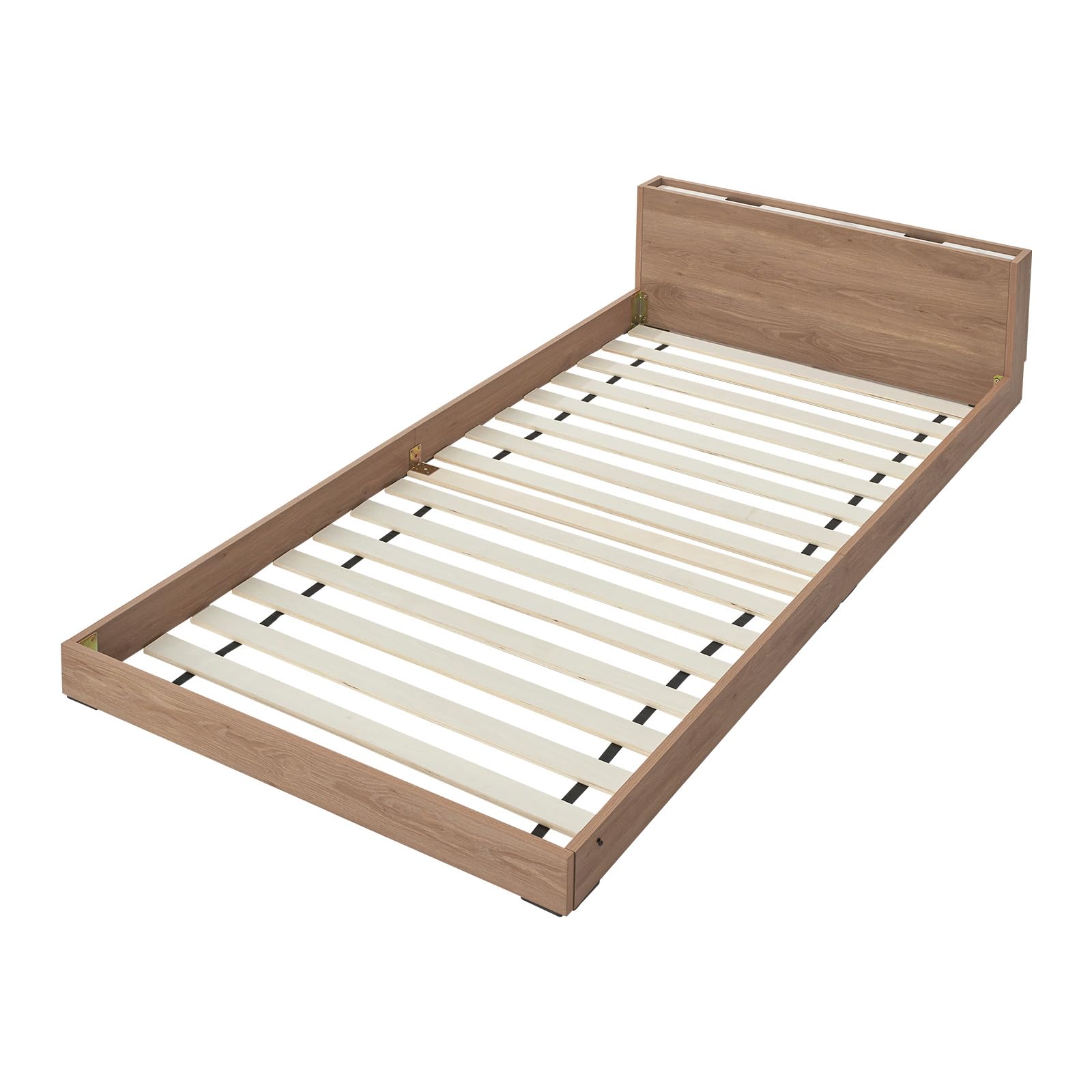 ロウヤ　ベッドフレーム　シングル　シャビーナチュラル Amazon｜LOWYA ロウヤ ベッド ベッドフレーム 単品 収納付き