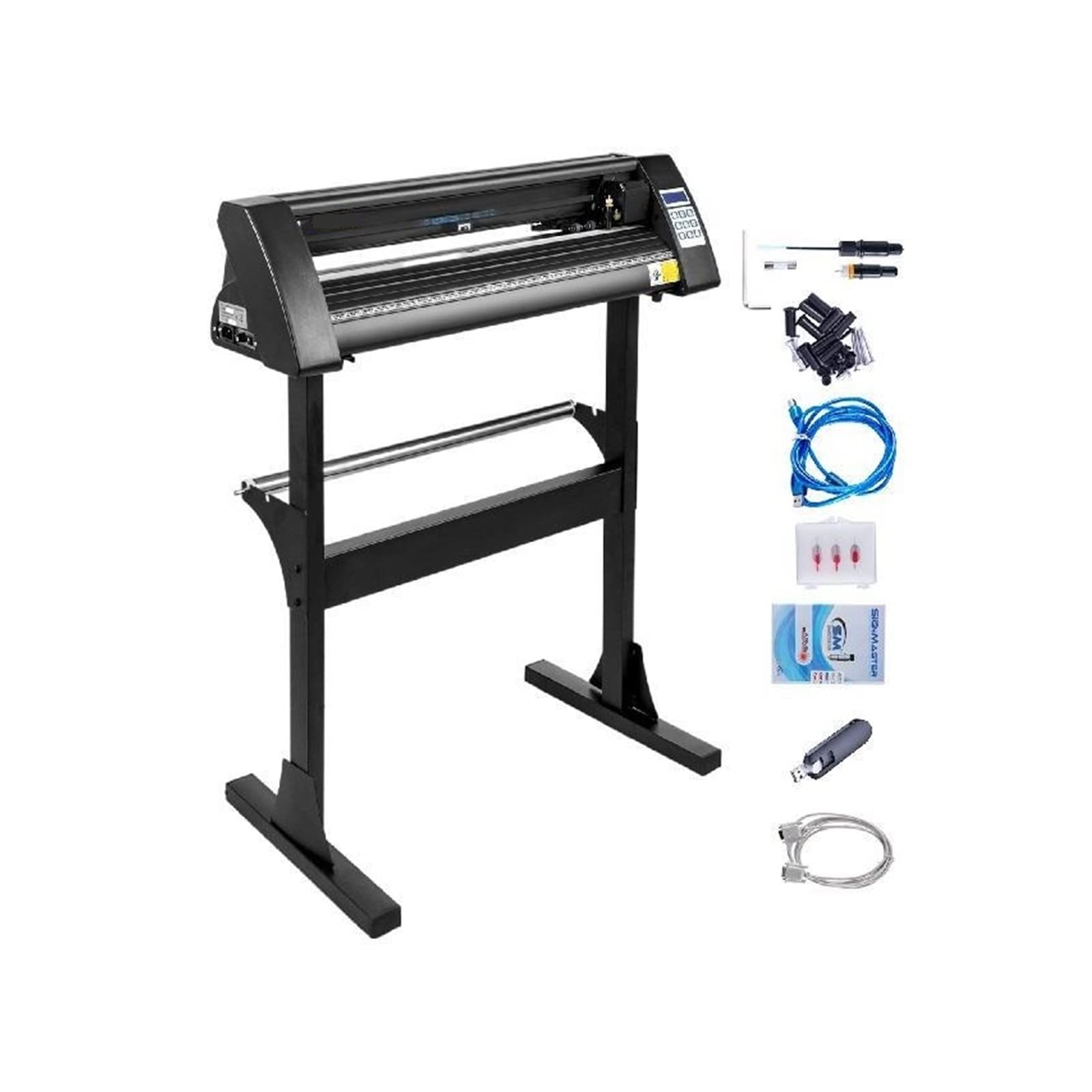 Taglierina for vinile, taglierina for plotter da vinile, taglierina for segnaletica in vinile, 720 mm, for taglio, nero con alta efficienza