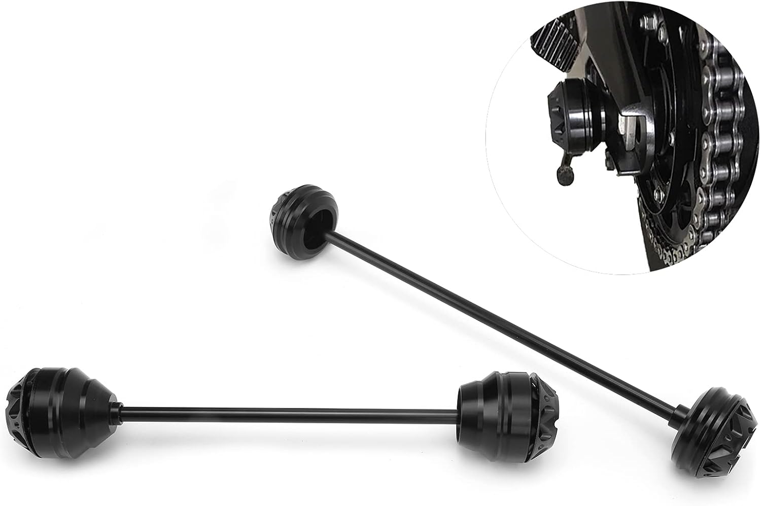 Front Rear Wheel Fork Axle Sliders Crash Protector Replacement for MT-09/FZ-09/FJ-09 in the a Maintenance Wheel Axle SliderWheel Fork ProtectorWheel GuardAxle Crash