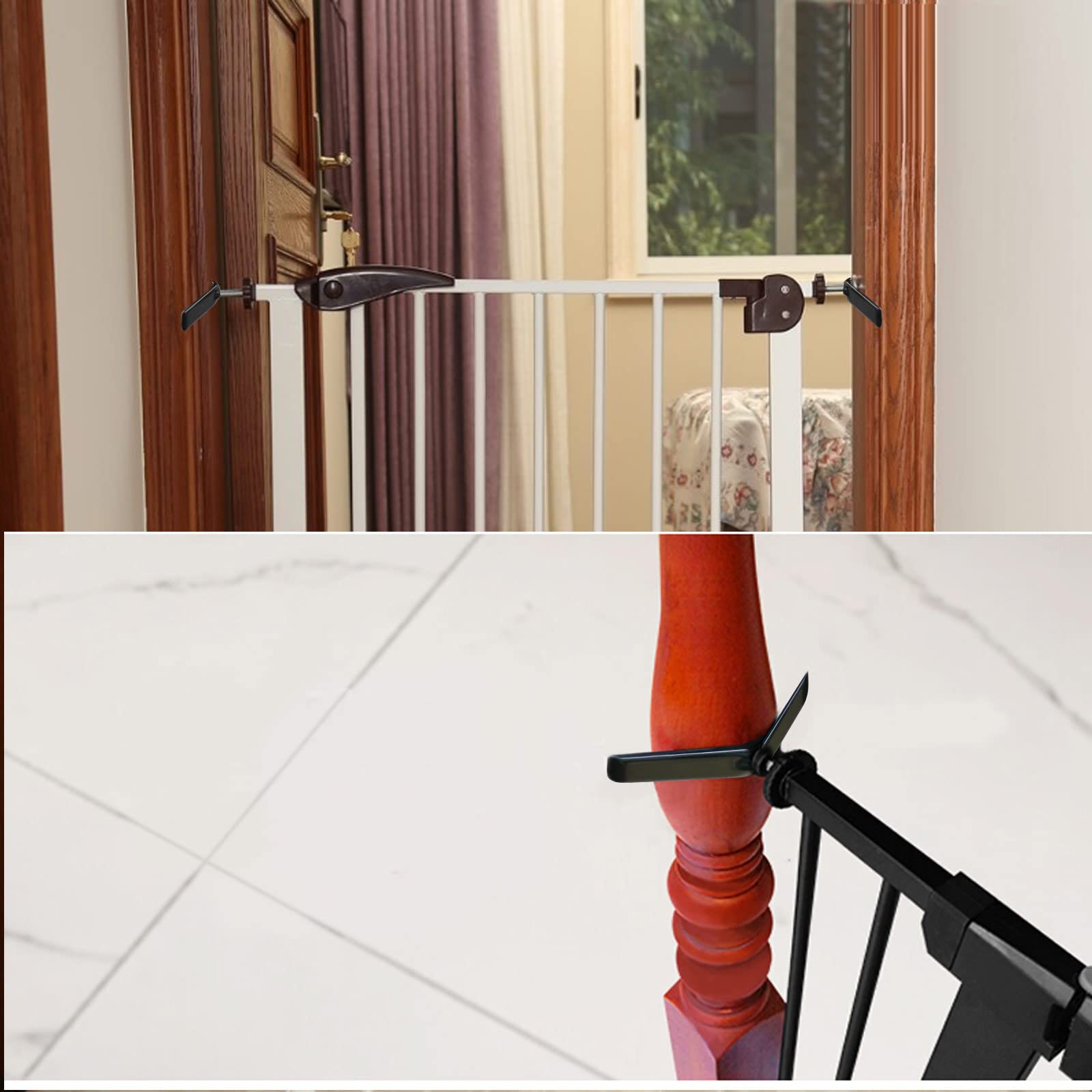 EMSea 5 Sets Baby Gate Trappen Leuning Adapter M10 Trap