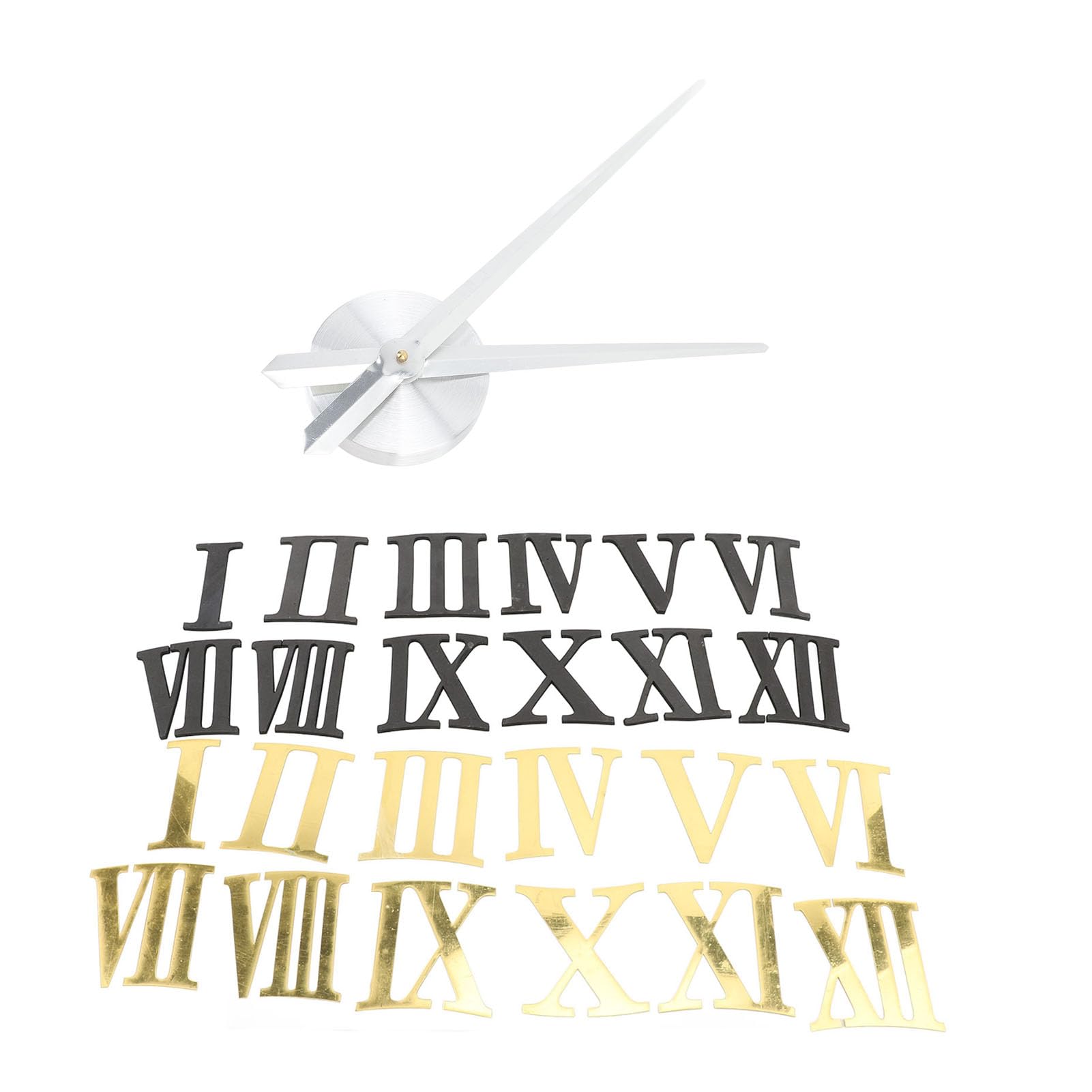 Horloge murale 3D en alliage durable et miroir acrylique au design épuré