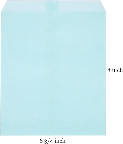 Miniatura 3 de Quotidian - Bolsas planas de papel a prueba de grasa, reciclables para recuerdos de fiesta, galletas, pastelería, alimentos, aperitivos, paquete de