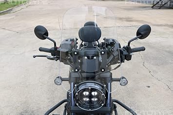 T-Rex Racing Adjustable Windshield Compatible with Honda 2021 Rebel 1100 (Small)