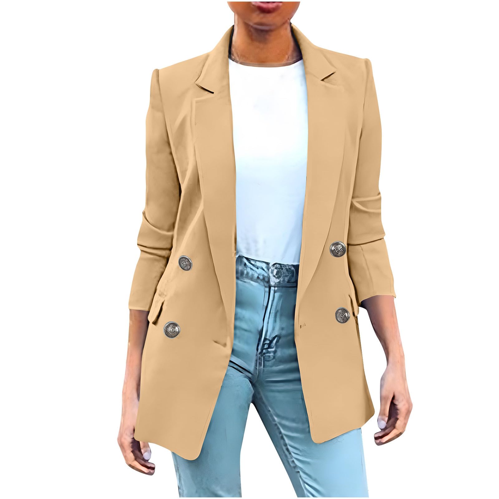 Blazer Jackets for Women Work Casual Office Long Sleeve Suits Jackets Fall Fashion Dressy Blazer Business Outerwear