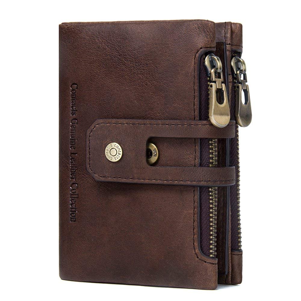 9037 Portafoglio Pelle Trama Cavallo Pazzo RFID - Foto 10