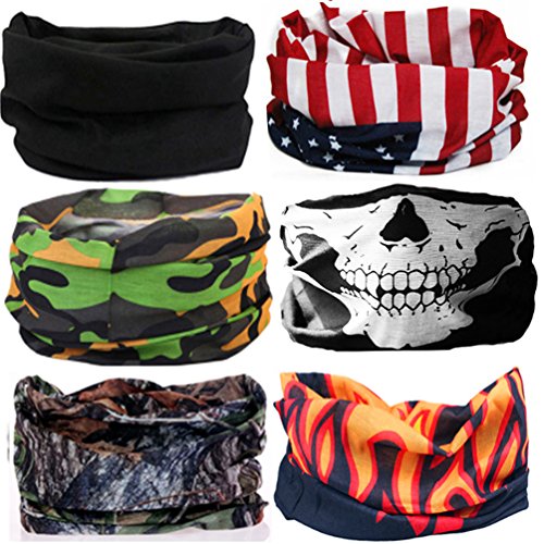 KALILY 12pcs/9pcs/6pcs Headband Bandana - Face Mask Headwear Neck Gaiter Shield Scarf