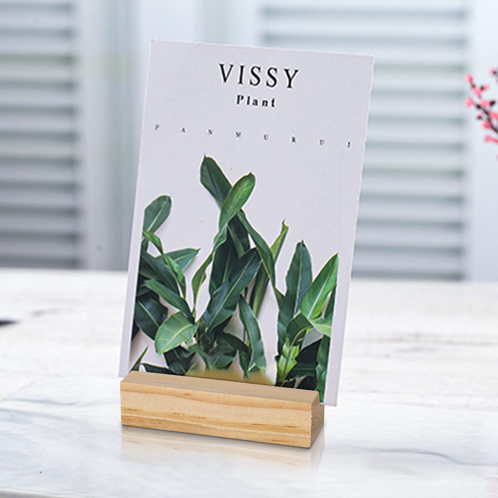 Soportes Para Tarjetas De Madera De Haya - 12 Unidades, Ranura 10 Mm, Para Menús, Fotos, Bodas