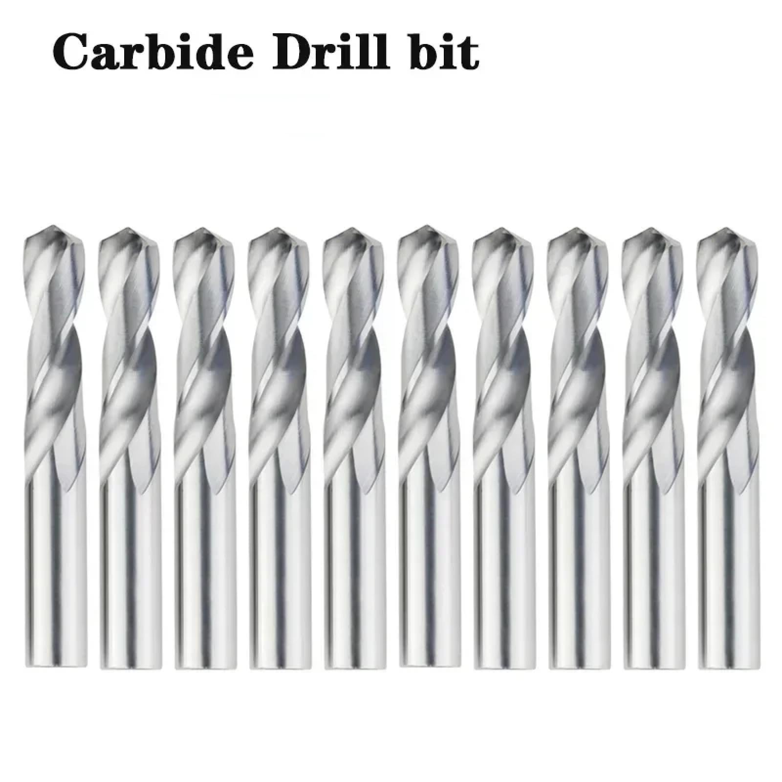 Punte da trapano in carburo di tungsteno massiccio per CNC Punte da trapano in carburo 1,0-20 mm Punta per lavorazione dei metalli Fresa in carburo (1 pz/16 mm)
