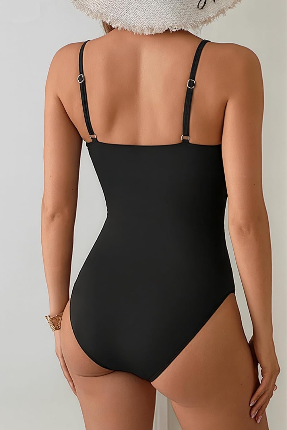 One Piece Swimsuit for Women with Metal Ring Swim Suit Sexy Bathing Suit Cutout Monokini 2026 - Image 2