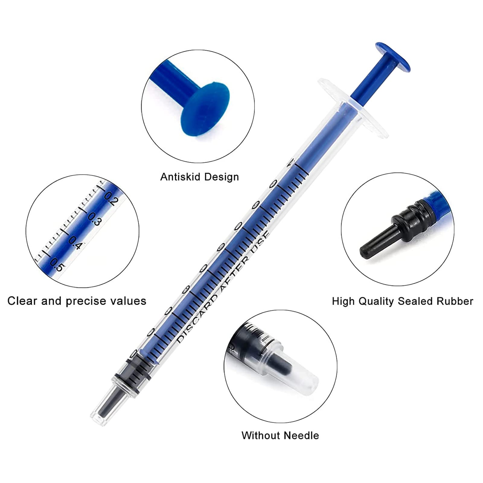 3 stuks spuiten 60 ml, spuit met 18 G 10 cm naalden met stomp, steriele spuiten voor laboratorium, tuin, diervoeding en industrie 3 stuks spuiten 60 ml, spuit met 18 G 10 cm naalden met stomp, steriele spuiten voor laboratorium, tuin, diervoeding en industrie