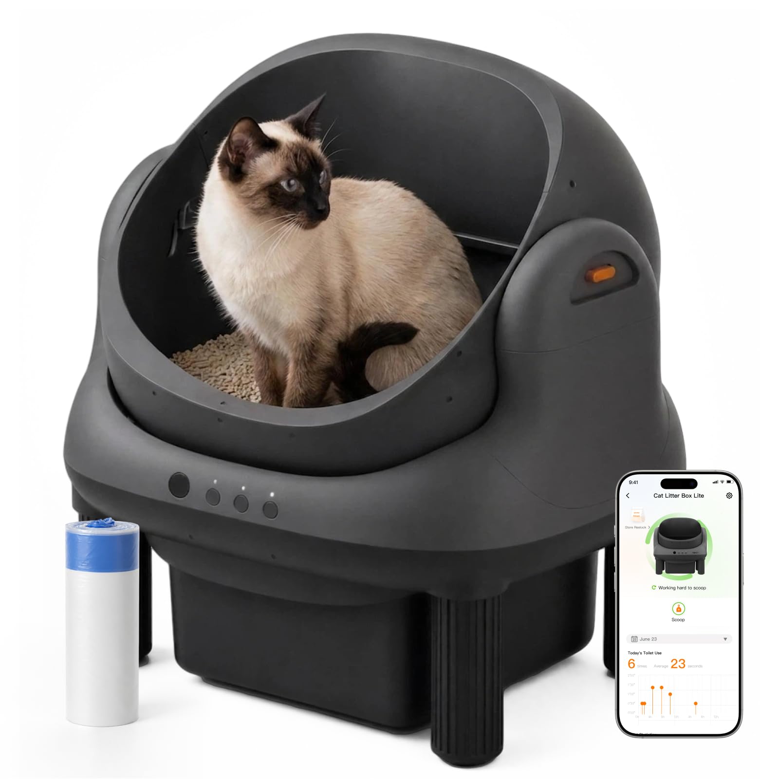 ABRCT Open Top L1 Self Cleaning Litter Box