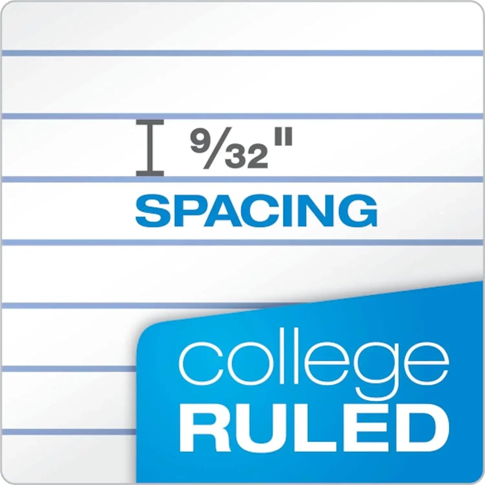 spiralbuch College-Linealpapier, 20,3 x 26,4 cm, 6er-Pack, 1 Fach, breit, 70 Blatt(A set of 6)