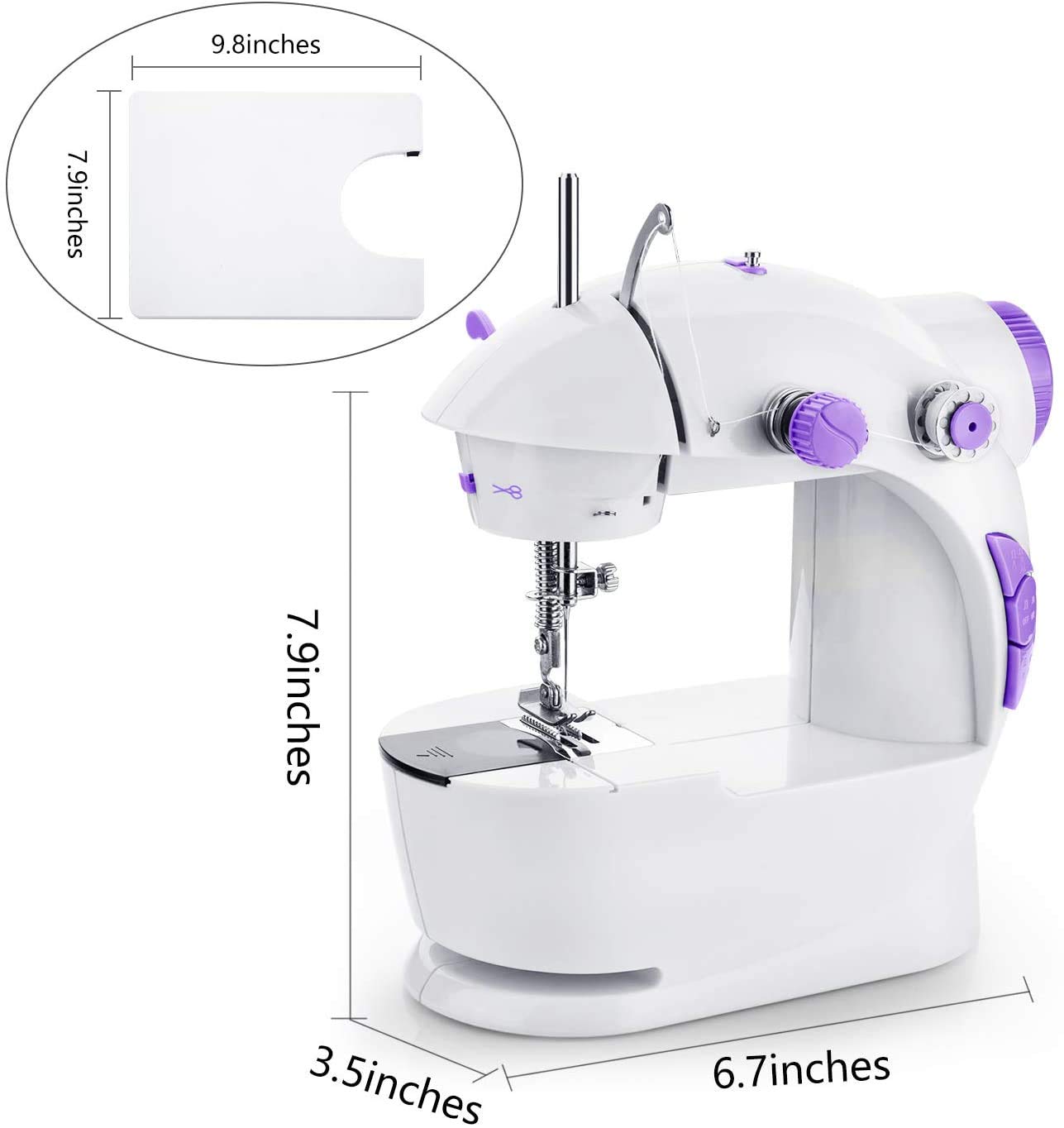 Buy Qualimate Sewing Machine for Home Tailoring with Table Silai Machine Tailor Stitching