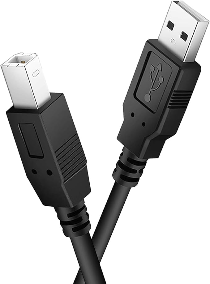 Ancable USB B MIDI Cable for Instruments, Compatible with Piano, Midi Controller, Midi Keyboard
