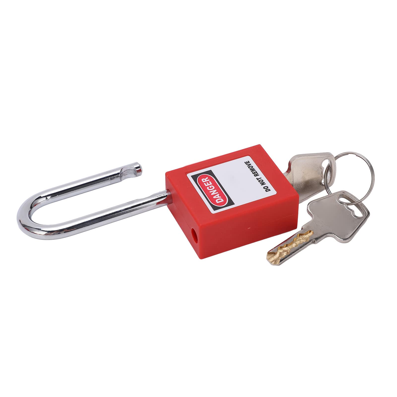 Cryfokt Kit de Etiquetado de Bloqueo Eléctrico Resistente con Candados de Alta Seguridad, Etiquetas Loto para Llaves para Energía Eléctrica Química Industrial, 20 Candados, 40 Llaves, 20 Etiquetas