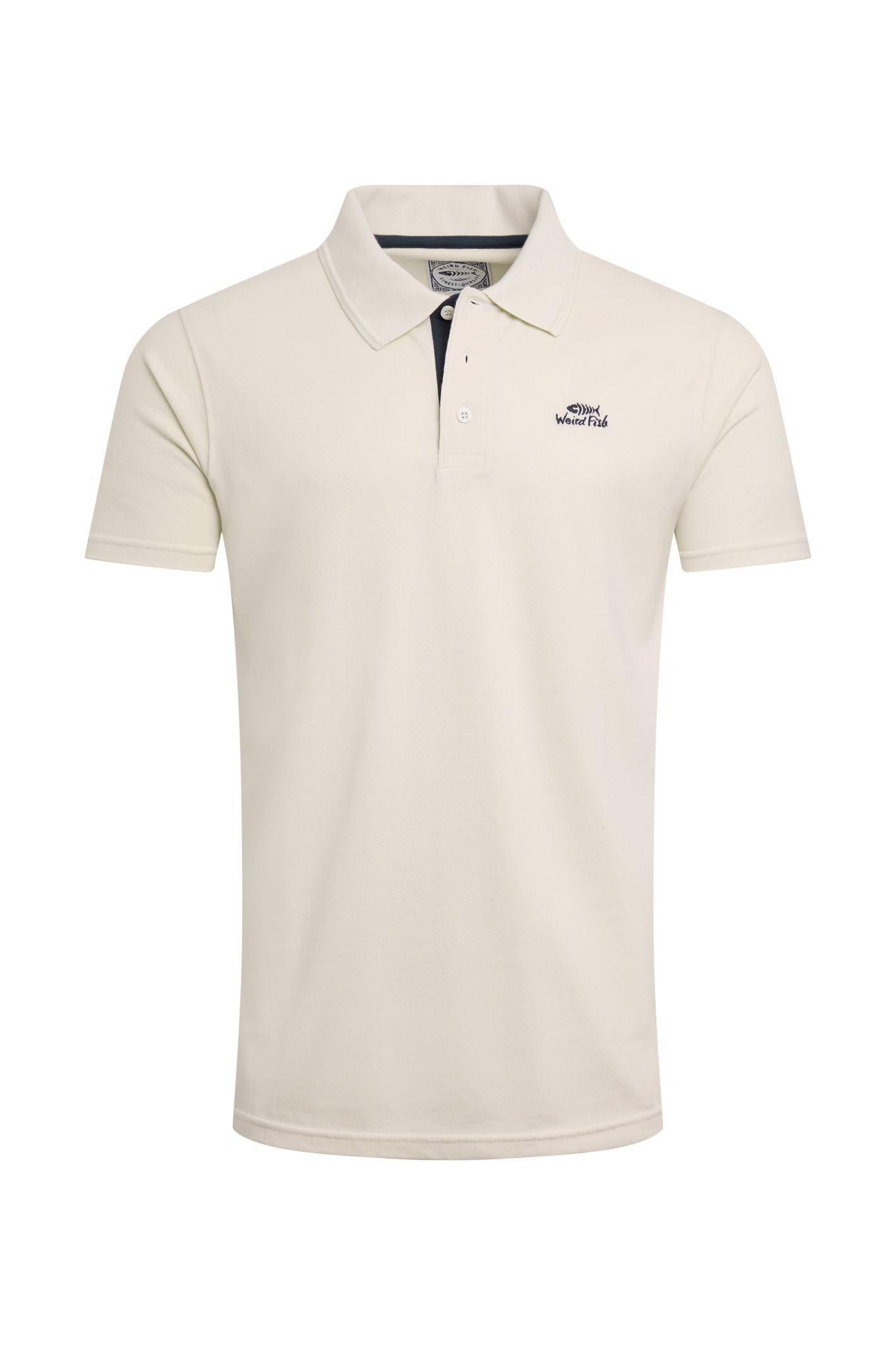 Weird Fish Men's String Miles Organic Cotton Pique Polo 4XL