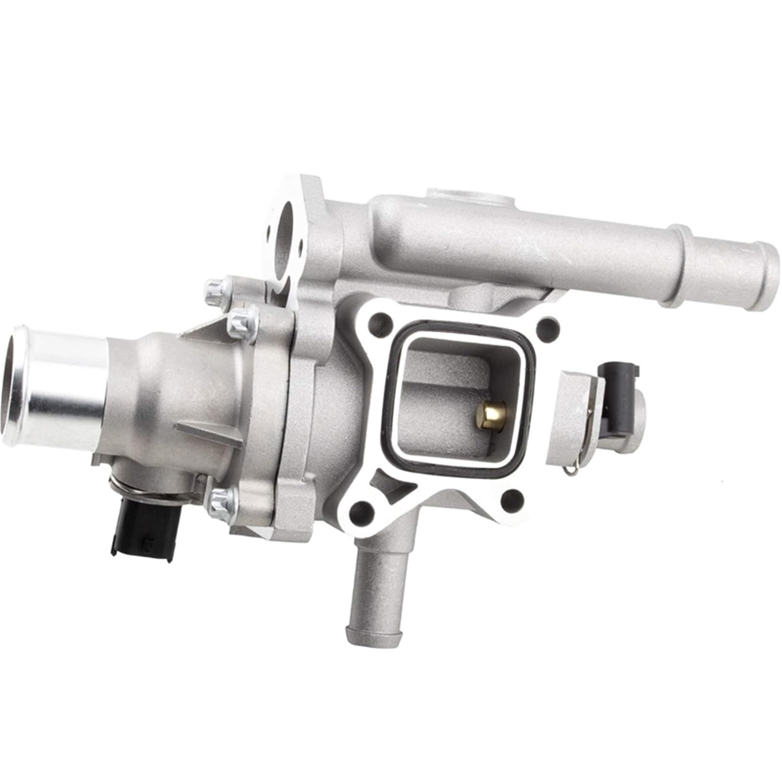 QRPTMBNF Aluminum Coolant Thermostat & Housing Compatible with Chevrolet Cruze/Sonic/Trax 1.8L 2005+ 1581816 25192228