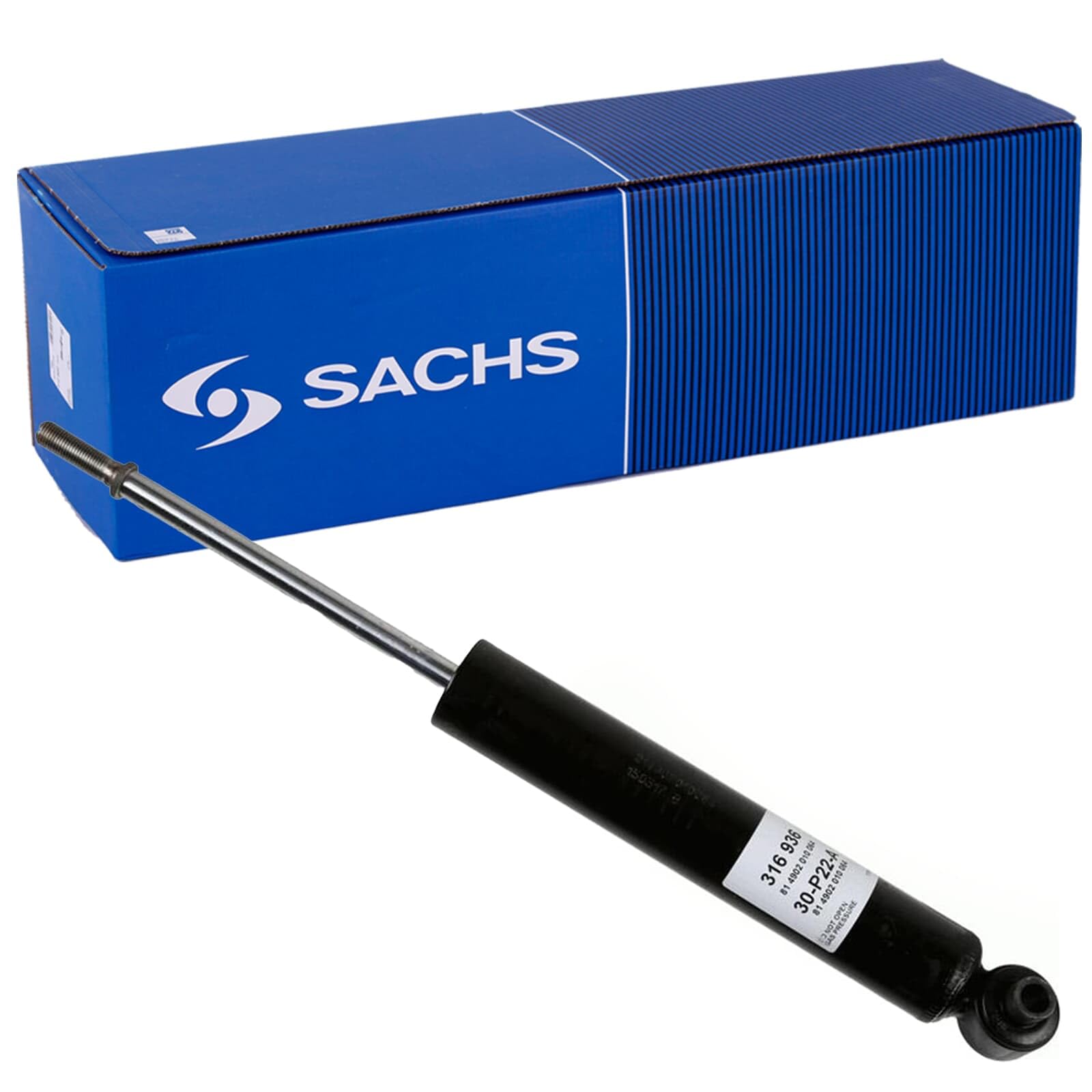 SACHS 316 936 Shock Absorber compatible with Citroen C4 Picasso II 2013 - Rear Axle and Other Vehicles