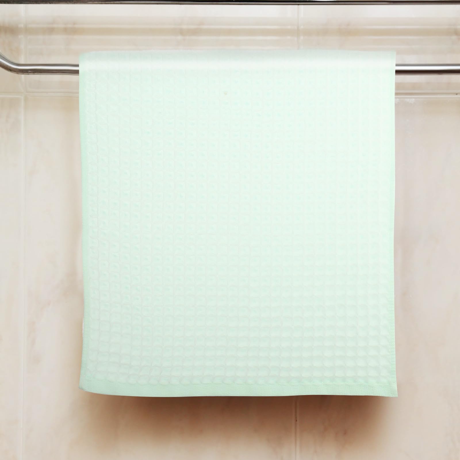 Toallas de Algodón Tejido de Gofre 3 Piezas para Baño y Gimnasio, Superficie Cómoda y Alta Absorción, Secado Rápido y Tamaño Adecuado para Uso Diario