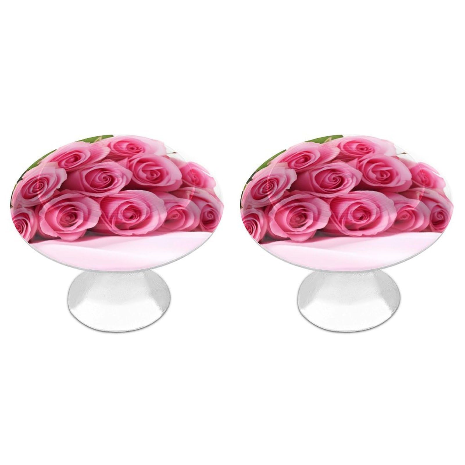 NTVOWPZO Cabinet Handles Round Drawer Pulls Roses Dresser Knobs for Cabinets and Drawers Handle for Bathroom Cupboard Drawers Cabinet Pulls for Kitchen Door