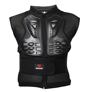Layfoxz Motorcycling Armor Vest Motorcycle Riding Chest Spine Protector Vest Gear for Moto Racing Cycling Skiing